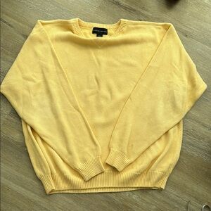 Croft & Barrow Size XXL Yellow Crewneck Sweater